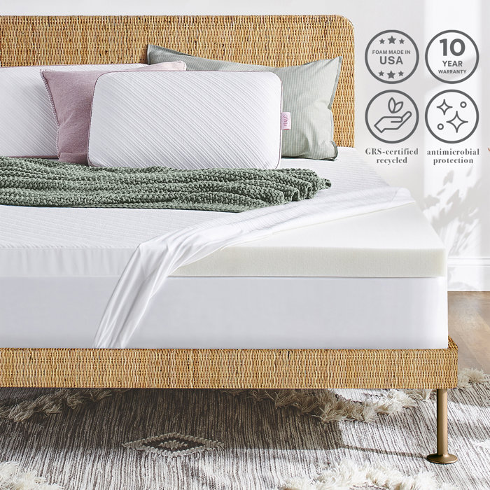 nue by Novaform Advanced Support Uplifting 3" Memory Foam Mattress